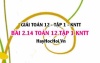 Bài 2.14 SGK Toán 12 tập 1 Kết nối tri thức